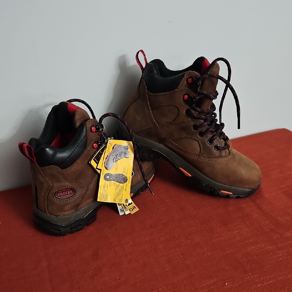 Olivers Brown Men's Outdoor/Indoor Steel Toe Boots. Casual Or Workplace. style.